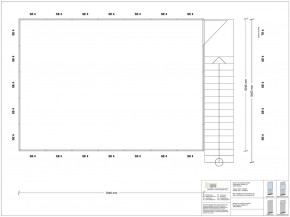 Hallenbüro als Doppelstock 4-seitig 7,00 x 5,00 m 35 m² (HD4-7050)