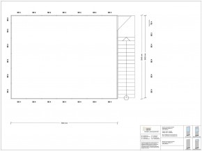 Hallenbüro als Doppelstock 4-seitig 7,00 x 5,50 m 38,5 m² (HD4-7055)