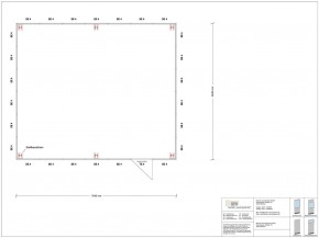 Hallenbüro als Doppelstock 4-seitig 7,00 x 6,00 m 42 m² (HD4-7060)