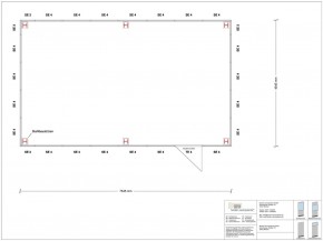 Hallenbüro als Doppelstock 4-seitig 7,50 x 4,50 m 33,75 m² (HD4-7545)