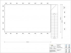 Hallenbüro als Doppelstock 4-seitig 7,50 x 4,50 m 33,75 m² (HD4-7545)