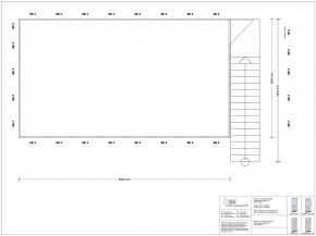 Hallenbüro als Doppelstock 4-seitig 8,00 x 4,50 m 36 m² (HD4-8045)