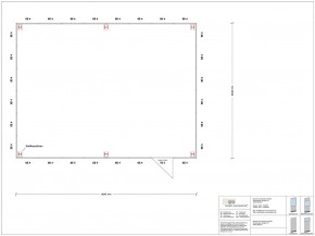 Hallenbüro als Doppelstock 4-seitig 8,00 x 6,00 m 48 m² (HD4-8060)