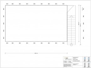 Hallenbüro als Doppelstock 4-seitig 8,50 x 5,00 m 42,5 m² (HD4-8550)