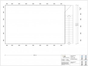 Hallenbüro als Doppelstock 4-seitig 8,50 x 5,50 m 46,75 m² (HD4-8555)