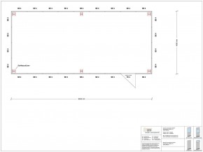 Hallenbüro als Doppelstock 4-seitig 9,00 x 4,00 m 36 m² (HD4-9040)