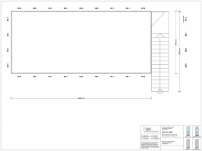 Hallenbüro als Doppelstock 4-seitig 9,00 x 4,00 m 36 m² (HD4-9040)