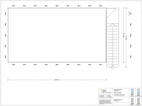 Hallenbüro als Doppelstock 4-seitig 9,00 x 5,00 m 45 m² (HD4-9050)