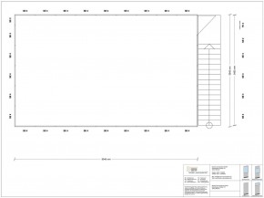 Hallenbüro als Doppelstock 4-seitig 9,00 x 5,50 m 49,5 m² (HD4-9055)