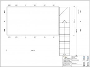 Hallenbüro auf Stahlbau 4-seitig 5,50 x 3,00 m 16,5 m² (HS4-5530)