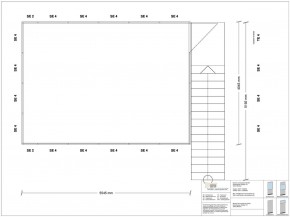 Hallenbüro auf Stahlbau 4-seitig 5,50 x 4,00 m 22 m² (HS4-5540)