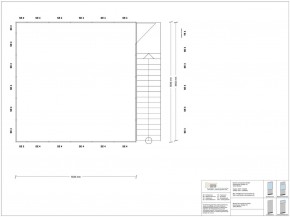 Hallenbüro auf Stahlbau 4-seitig 5,50 x 5,50 m 30,25 m² (HS4-5555)