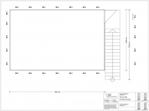 Hallenbüro auf Stahlbau 4-seitig 7,00 x 4,50 m 31,5 m² (HS4-7045)