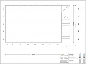 Hallenbüro auf Stahlbau 4-seitig 7,50 x 5,00 m 37,5 m² (HS4-7550)