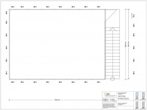 Hallenbüro auf Stahlbau 4-seitig 7,50 x 5,50 m 41,25 m² (HS4-7555)