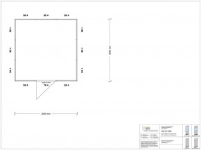 Stellwand 4-seitig 3,00 x 3,00 m 9 m² (SW4-3030)