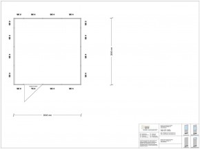 Stellwand 4-seitig 3,50 x 3,50 m 12,25 m² (SW4-3535)