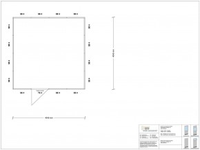 Stellwand 4-seitig 4,00 x 4,00 m 16 m² (SW4-4040)