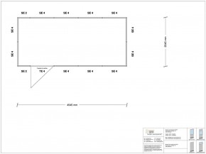 Stellwand 4-seitig 4,50 x 2,00 m 9 m² (SW4-4520)