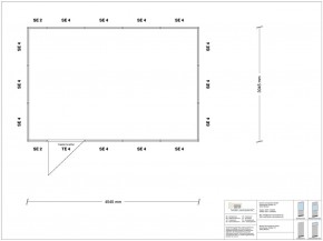 Stellwand 4-seitig 4,50 x 3,00 m 13,5 m² (SW4-4530)