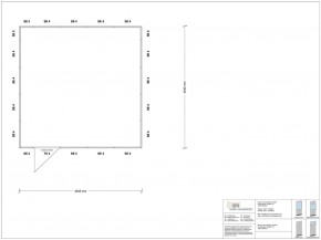 Stellwand 4-seitig 4,50 x 4,50 m 20,25 m² (SW4-4545)