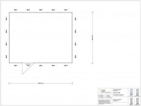 Stellwand 4-seitig 5,00 x 4,00 m 20 m² (SW4-5040)