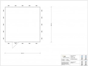 Stellwand 4-seitig 5,00 x 5,00 m 25 m² (SW4-5050)