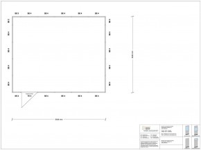 Stellwand 4-seitig 5,50 x 4,50 m 24,75 m² (SW4-5545)