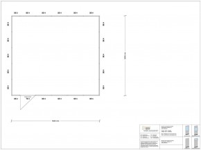 Stellwand 4-seitig 5,50 x 5,00 m 27,5 m² (SW4-5550)