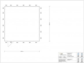 Stellwand 4-seitig 5,50 x 5,50 m 30,25 m² (SW4-5555)