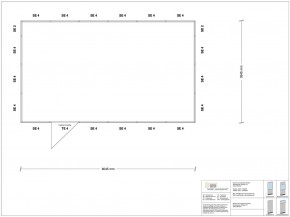 Stellwand 4-seitig 6,00 x 3,50 m 21 m² (SW4-6035)