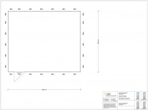 Stellwand 4-seitig 6,50 x 5,50 m 35,75 m² (SW4-6555)