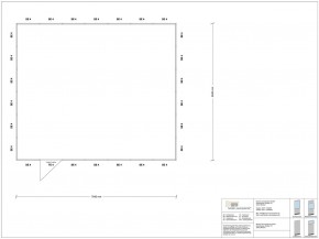 Stellwand 4-seitig 7,00 x 6,00 m 42 m² (SW4-7060)