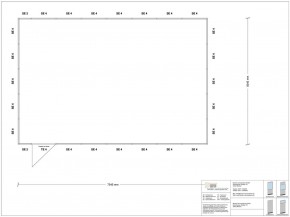 Stellwand 4-seitig 7,50 x 5,00 m 37,5 m² (SW4-7550)