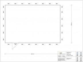 Stellwand 4-seitig 8,00 x 5,50 m 44 m² (SW4-8055)